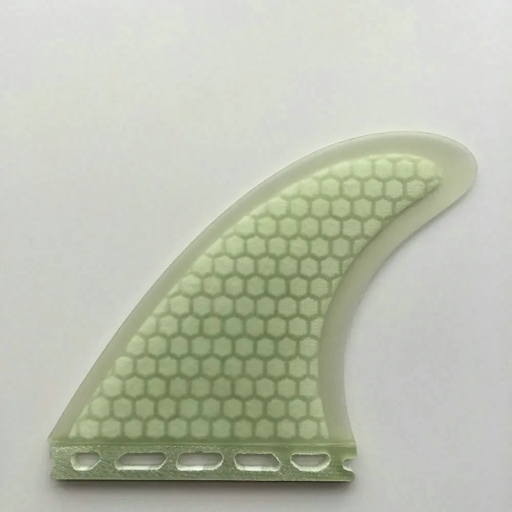 G3/G5/G7 3 Sizes Fiberglass Surfboard Fins Clear White Honeycomb Fin Thruster Future Surf | Спорт и развлечения