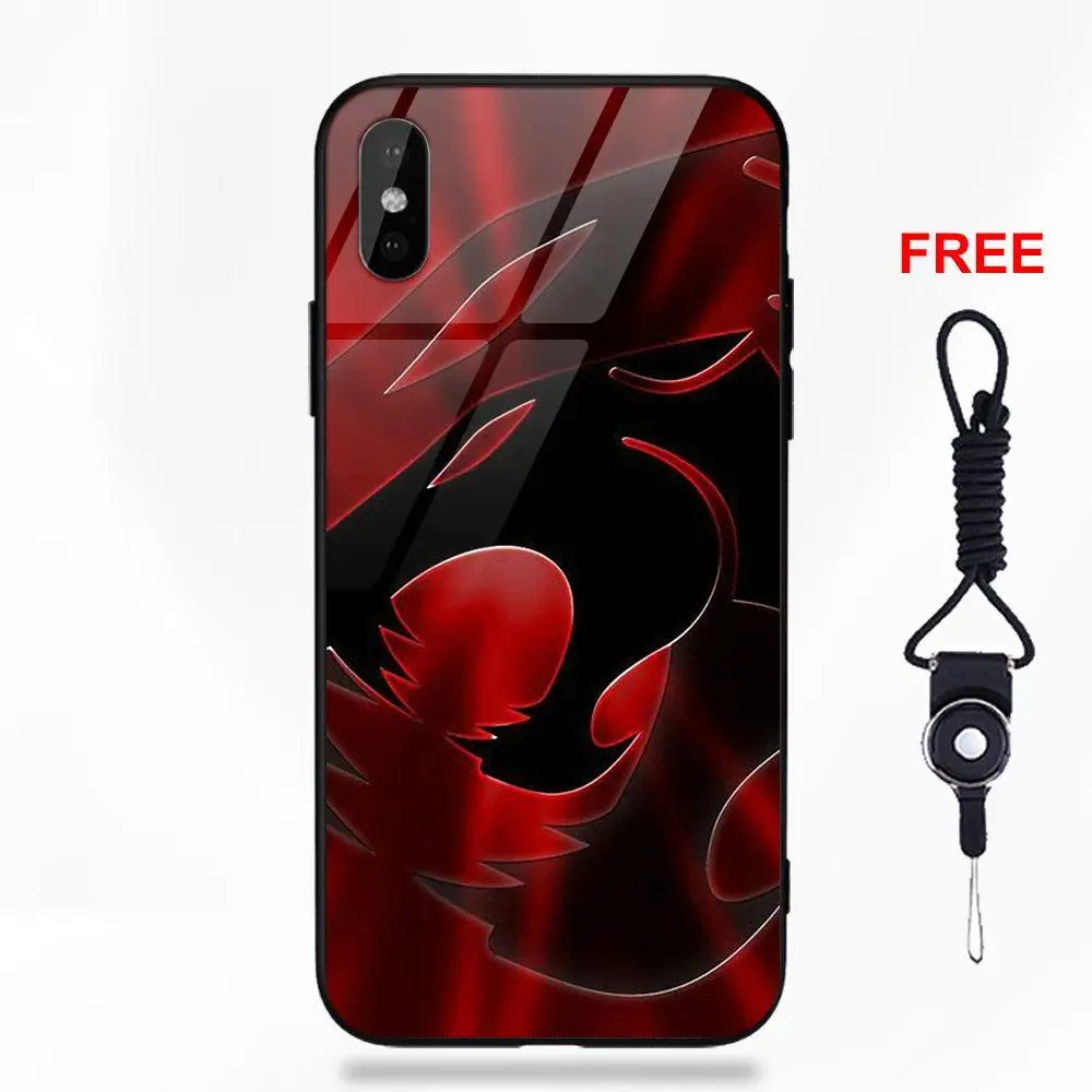 Thundercats логотип для Apple iPhone 5 5C 5S SE 6 6S 7 8 Plus X XS Max XR резиновый, мягкий, из ТПУ оправа закаленное стекло чехол для сотового телефона - Цвет: as picture