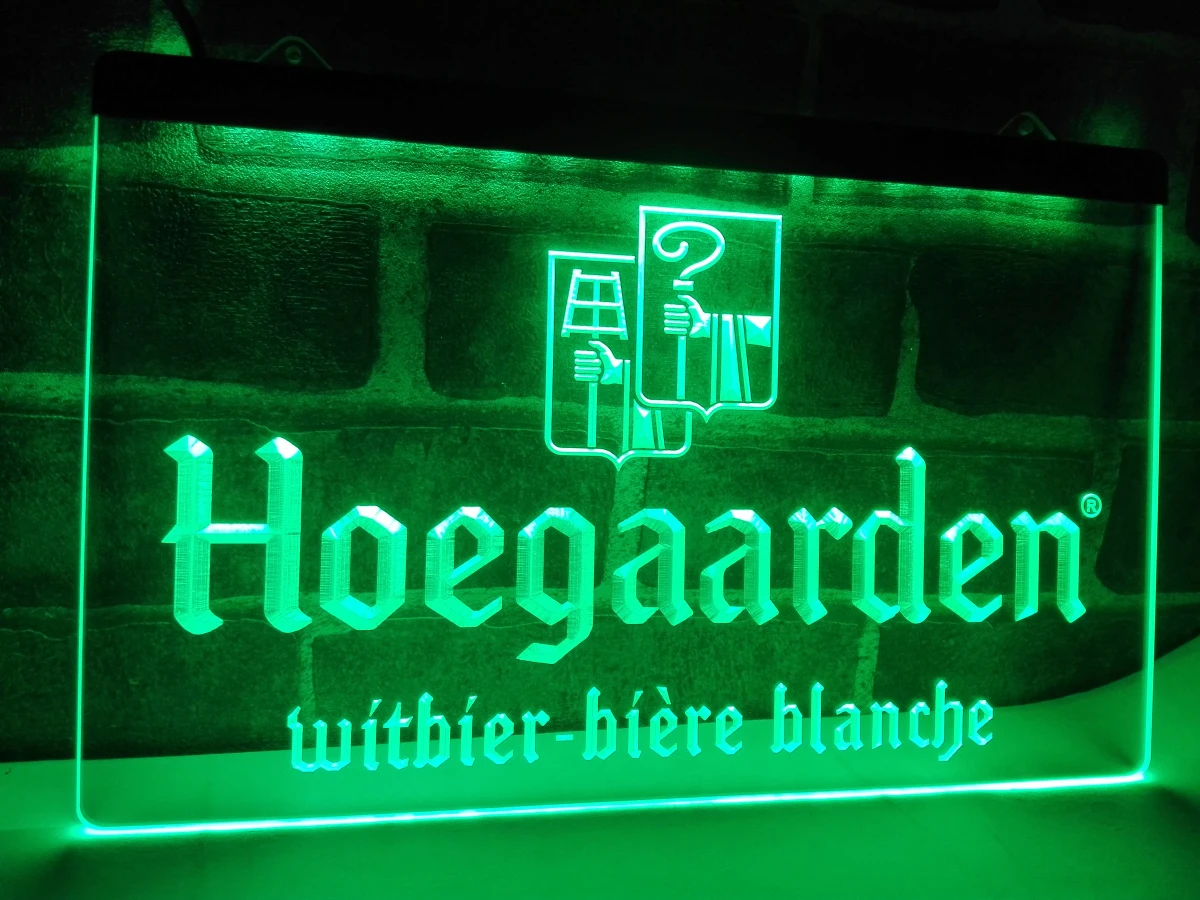 LE173- Hoegaarden Belgium Beer Bar LED Neon Light Sign home decor crafts | Дом и сад