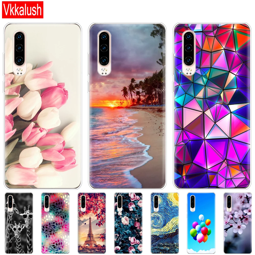 Чехол для Huawei P30 Pro чехол Забавный силиконовый из ТПУ задняя крышка телефона