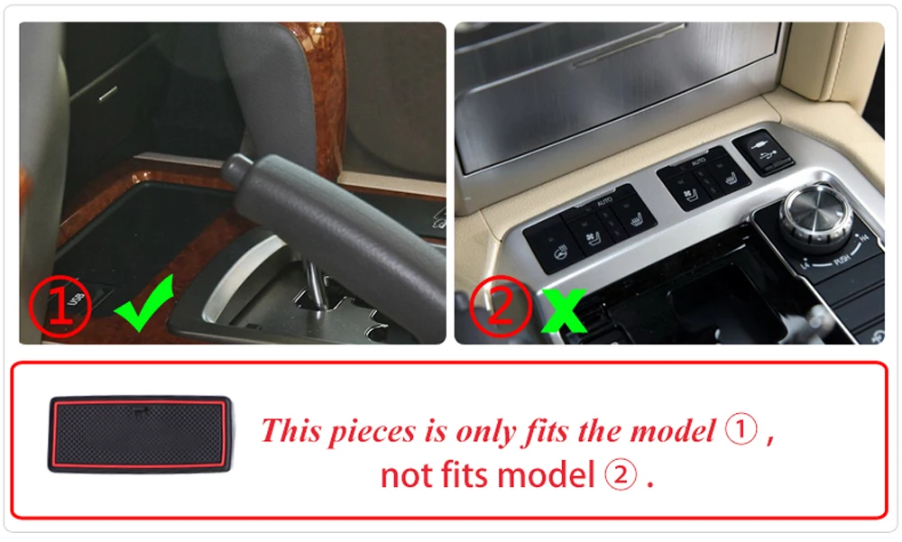 Для Toyota Land Cruiser 2008 2018 резиновые нескользящие накладки для дверей панели чашки