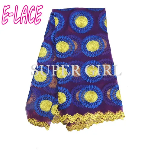 Handcut кружева африканских швейцарский гипюр кружевной ткани высокого качества с