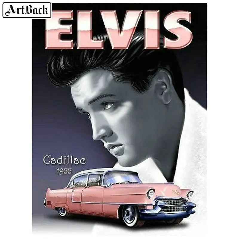 Алмазная 5d картина ArtBack сделай сам Elvis Presley автомобиль полная выкладка квадратная