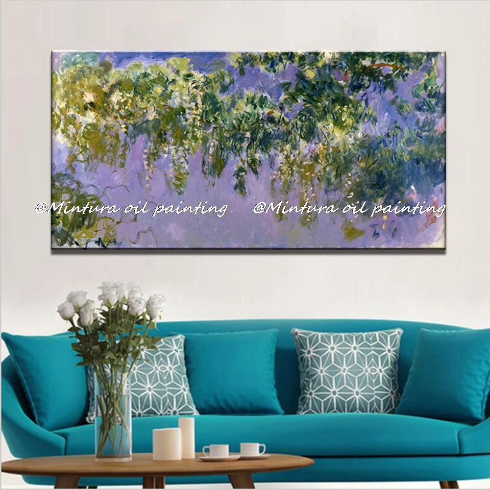 Большой размер настенная живопись ручная роспись Monet картина маслом Репродукция