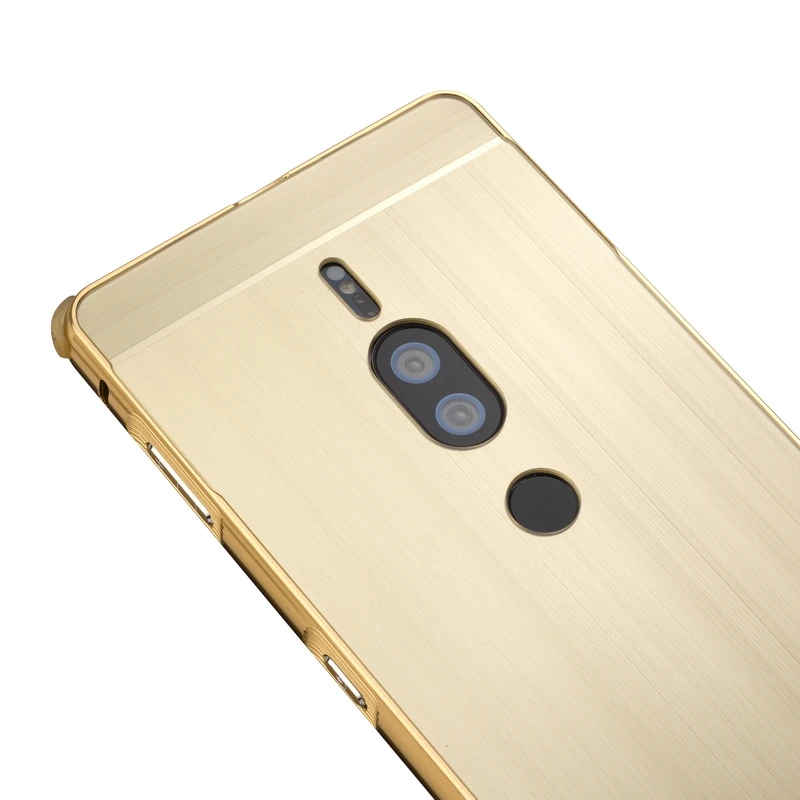 For Sony Xperia XZ2 Premium Dual H8166 Case Metal Aluminum Bumper for Song XZ2P Brushed PC Cover |