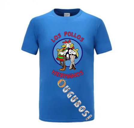 Мужская модная рубашка с надписью во все тяжкие 2019 Los Pollos Hermanos футболка короткими