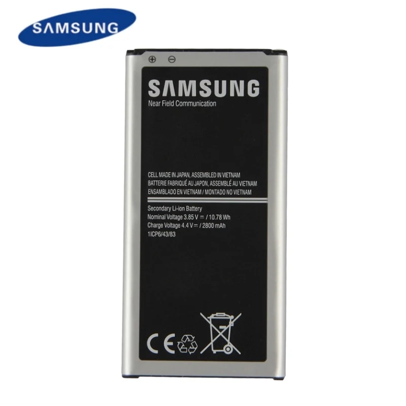 samsung Сменный аккумулятор для Galaxy S5 NEO G903F G903W настоящий аккумулятор телефона EB-BG903BBE 2800 мАч с NFC