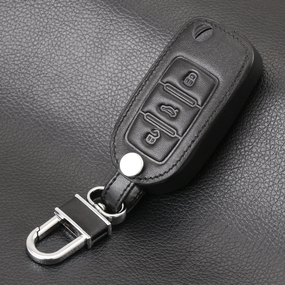 Чехол для автомобильных ключей из натуральной кожи аксессуары Volkswagen VW GOLF 4 5 6 Passat
