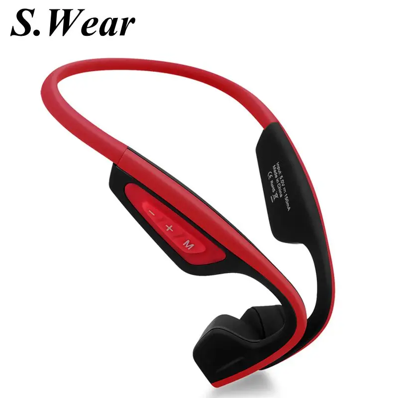 

S.Wear LF-19 Bone Wireless Bluetooth Stereo Headsets BT 4.1 Waterproof Neck-strap earphones Bone Conduction Headsets Hands-free