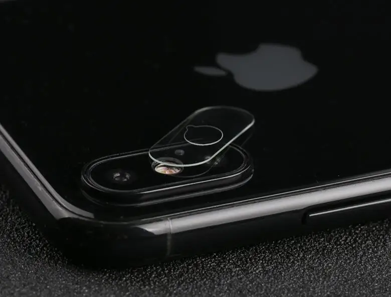 Для iPhone X XS MAX XR объектив 2.5D Закаленное стекло протектор+ алюминиевый сплав защитное кольцо круг взрывозащищенный