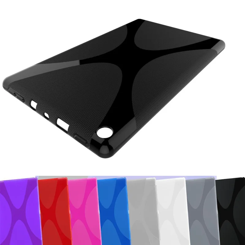 Противоскользящий матовый Мягкий силиконовый чехол X Line для планшетов Amazon Kindle Fire