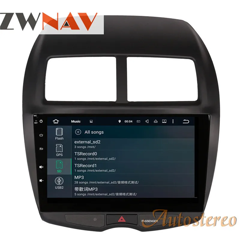 10,2 дюймов и 8 дюймов Android 7,1 автомобильный dvd-плеер gps навигация для Мицубиси ASX RVR Outlander Sport 2010