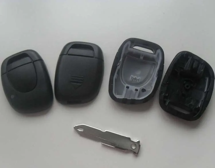 

1 Button Uncut Blade Keyless Entry Remote Key Case Shell Fob For Renault Twingo Clio Kangoo Master With 206 Key Blade 10PCS/lot