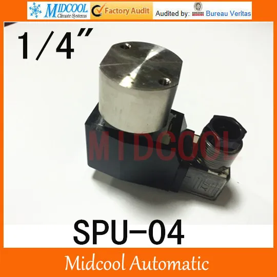 

Free shipping AC220V solenoid vale SPU-04 popular type stainless steel normally colsed type 2way 2position