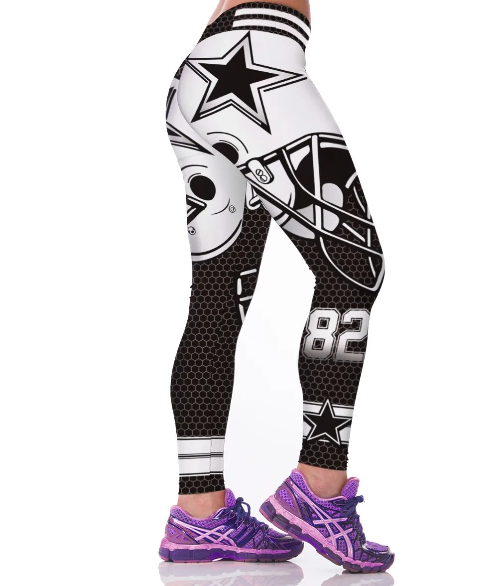 Женские леггинсы с 3D принтом спортивные штаны для активного отдыха в готическом