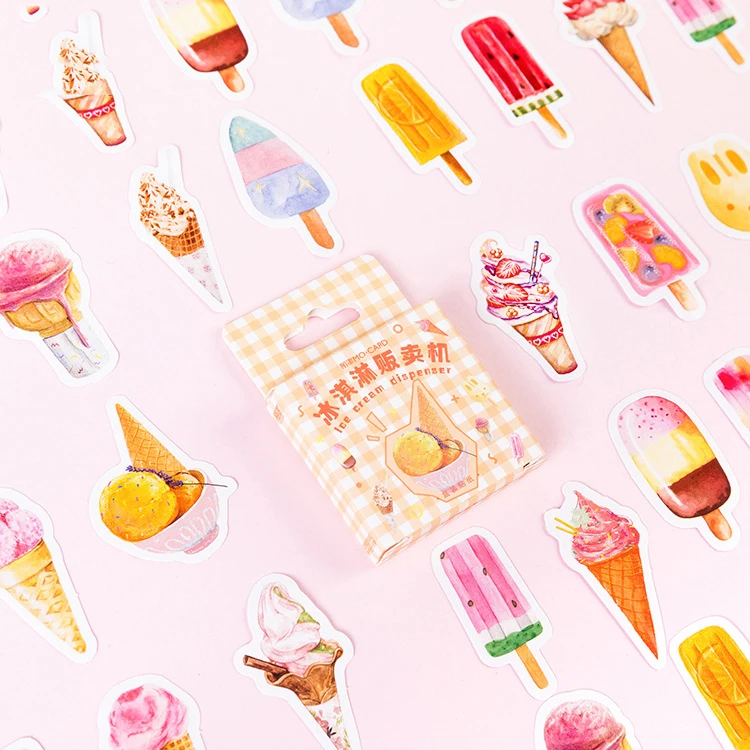 Милые торговые автоматы для мороженого стикеры декоративные аксессуары