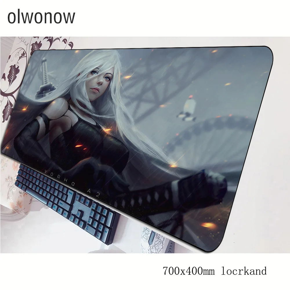 Коврик для мыши nier Офисный Компьютерный коврик 70x40 см игровой большой 3d