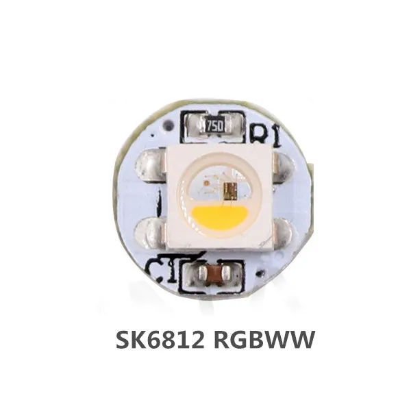 SK6812 RGBWW 10~ 1000 шт. 4-контактный WS2812B WS2812 светодиодный(chips On Board) Радиатор Совет DC5V 5050 RGB WS2811 IC встроенным RGBW/RGBWW гПа светодиодный чип - Испускаемый цвет: SK6812 RGBWW