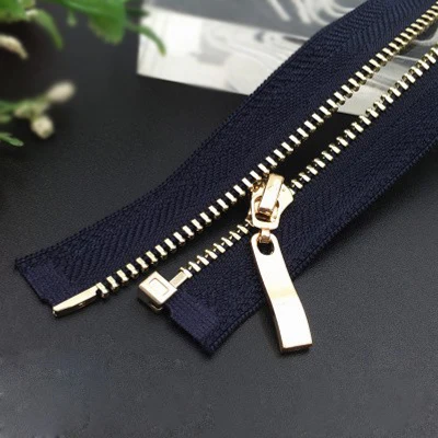 navy blue 60 см металлическая молния открытый конец молния куртка швейная Молния маленькие золотые зубы для одежды сумки аксессуары DIY Швейные Craf P048 - Цвет: navy blue