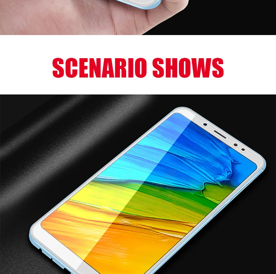 H& 2 шт./лот полное покрытие закаленное Стекло для Xiaomi Redmi 4X5 5 плюс 6A 6 Pro экран протектор для Redmi Note 5A закаленное фильм