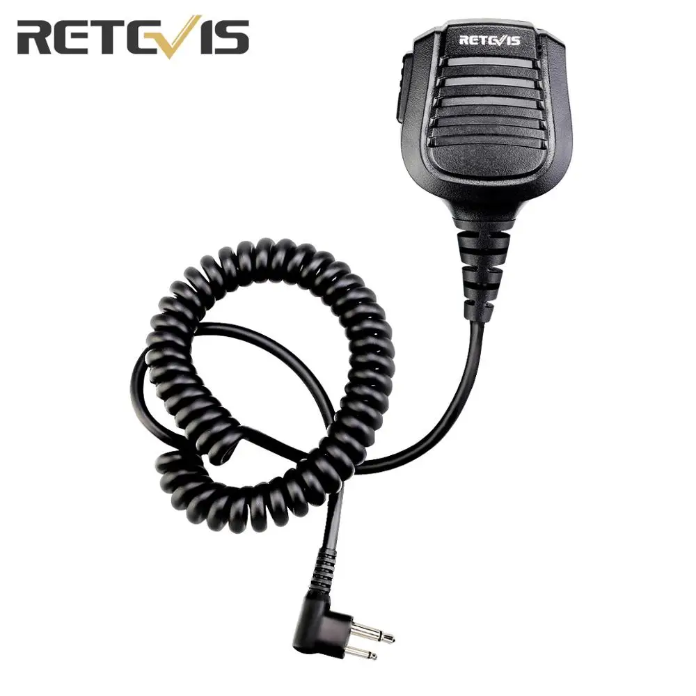 Retevis HM004 2 контактный IPX5 Водонепроницаемый динамик микрофон для Motorola GP68/GP88/GP300/