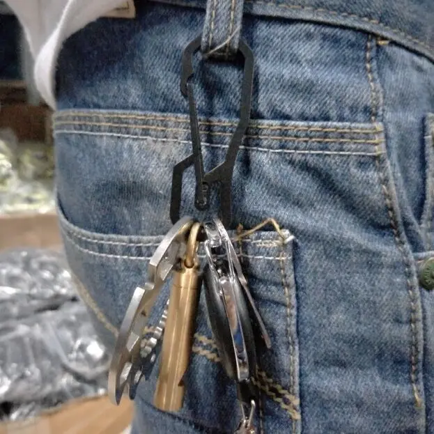 EDC кемпинговые карабины пряжки крючки резка из нержавеющей стали тактическое