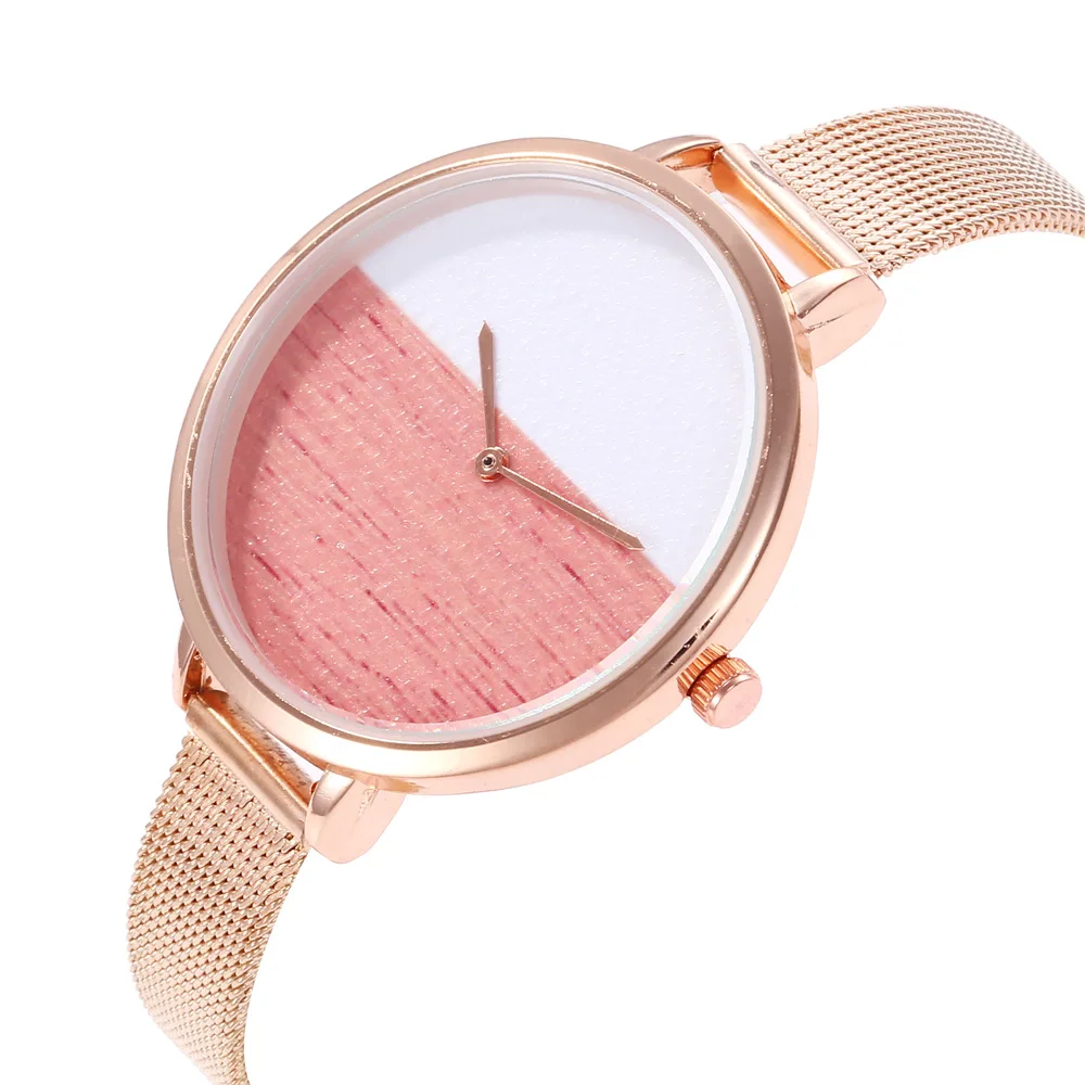 

2018 Fashion Women Watch Creative Design Quartz Wristwatches Luxury Rose Gold Ladies Watch reloj mujer Clock [Buy 1 Get 1 Free]