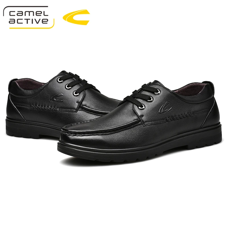 Camel Active New Luxury Style Mens Oxfords Genuine Leather Brown Black Brogue Shoes Men Formal Wedding Party Casual | Обувь