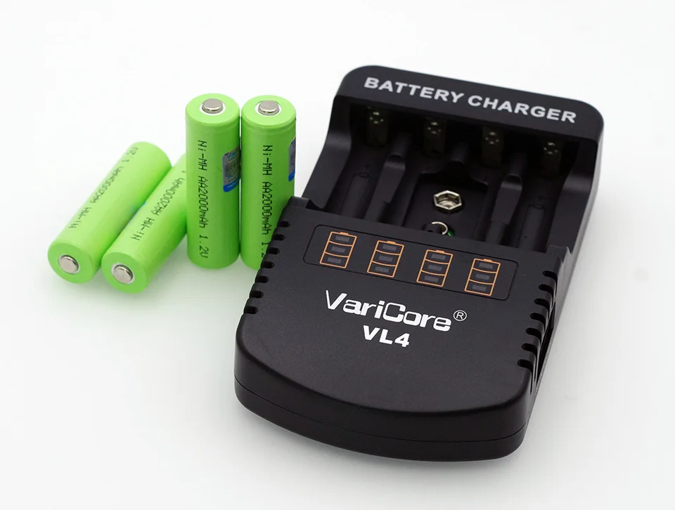 8 шт VariCore AA 2000mah 1,2 V NiMH батареи для роботизированных игрушек дистанционного управления медицинское оборудование Продукты A+ зарядное устройство VariCore VL4