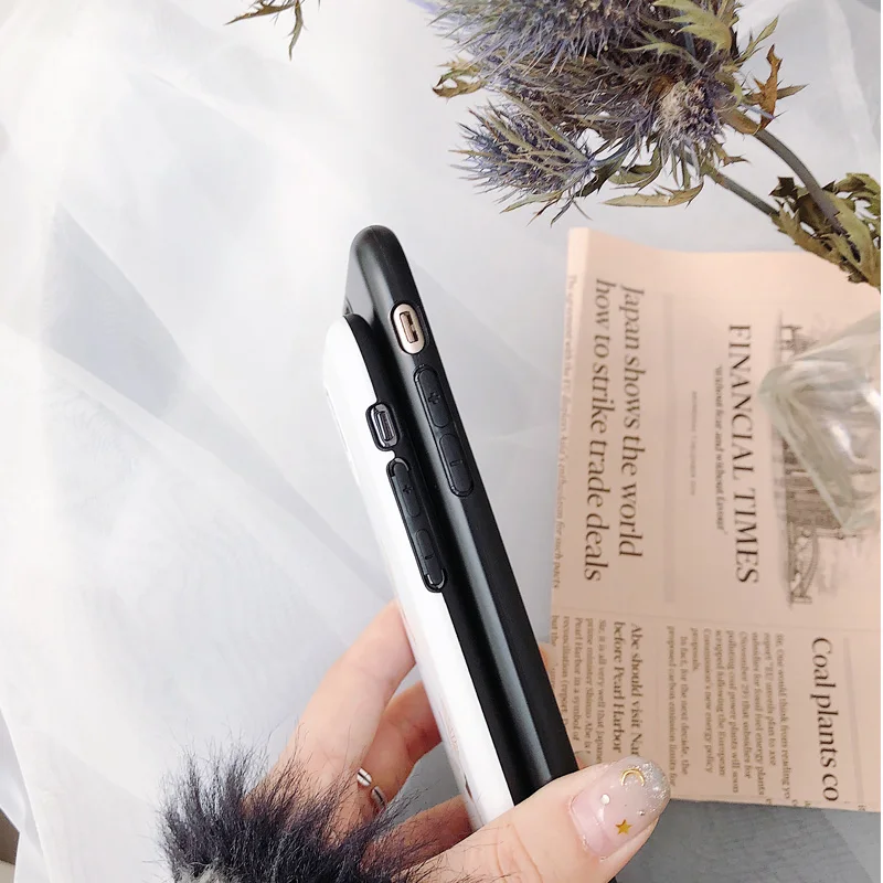 Silicone Cases For iPhone 7 Plus Soft 3D Relief Patterned Rear Back Cover 8 X Case Original Crowned Crane Fund |