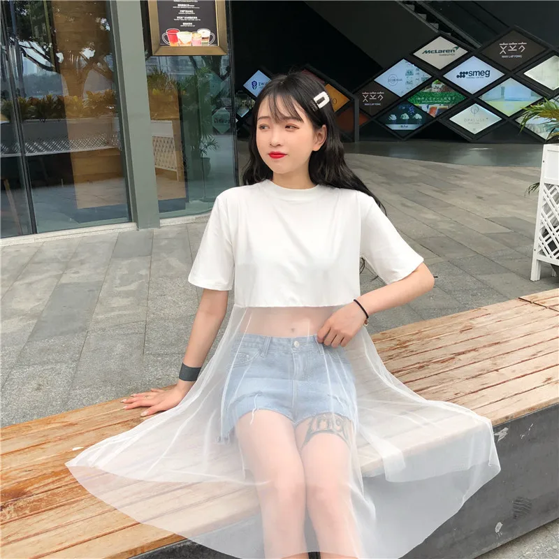 Роскошное Качество 2019 Летняя женская сетчатая Лоскутная черная длинная