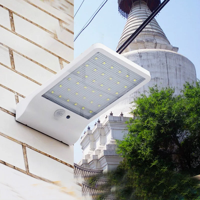 Смарт 450LM 36LED ультра тонкий солнечный Мощность led настенный светильник IP65