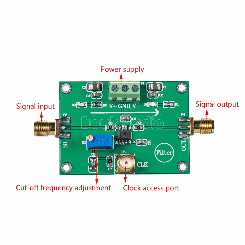 TLC14 Low-pass Filter Module Butterworth Cutoff Frequency Adjustable 30K |
