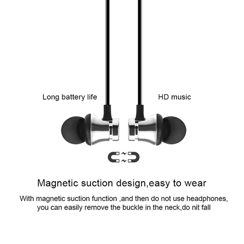 Wireless Headphones Bluetooth 4.2 Stereo Earphone In-Ear Earbuds Handfree Headphone Headset Magnetic | Электроника
