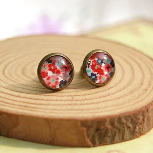 10 парт/лот милые цветочные фотообои в винтажном стиле Маленькие Стеклянные