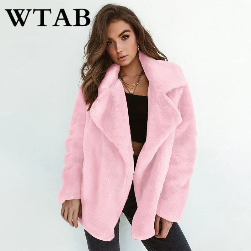 Женская джинсовая куртка WTAB теплая облегающая с отложным воротником и длинными
