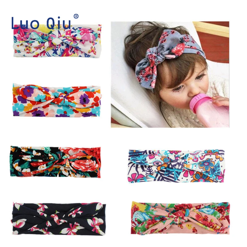 Повязка на голову с узелком для новорожденных девочек| |