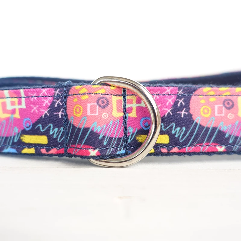 100 шт/лот ОПТОМ от MUTTCO высококачественный ручной изготовления поводок с ДЕТАЛЯМИ ГРАФФИТИ для собак и 5 размеров ошейников UDL062.