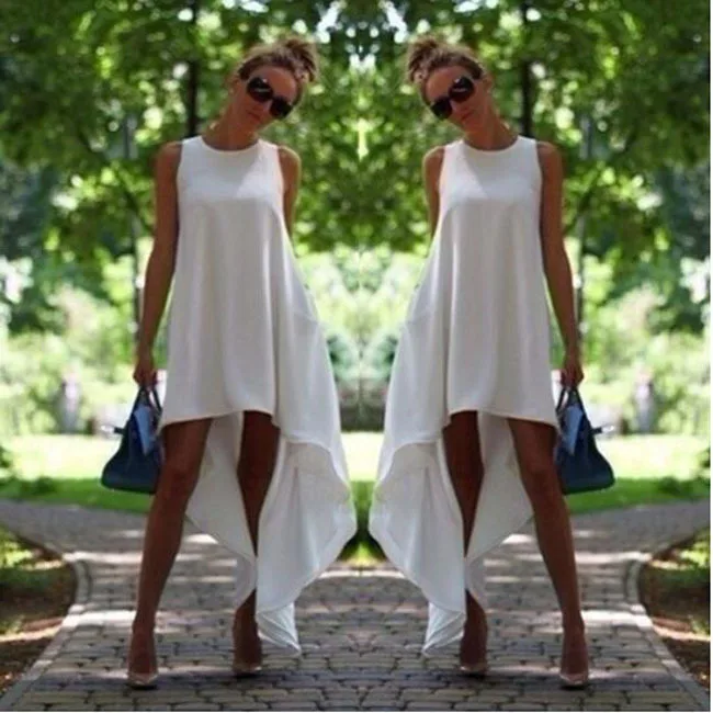 Летнее платье 2020 асимметричный Женский Повседневный Сарафан женское размера