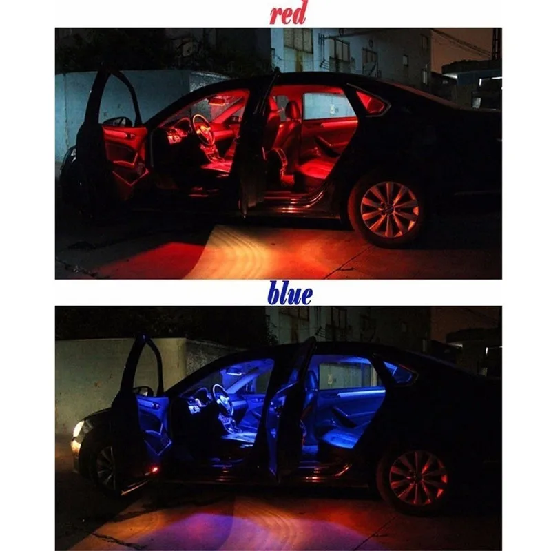 2 шт. RGB 5050 6 SMD гирлянда 31 мм Светодиодная купольная лампа Авто Дистанционное