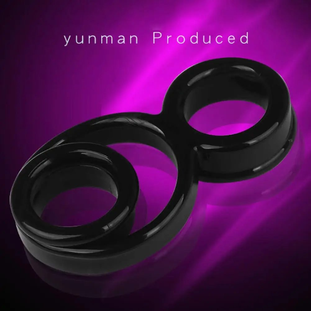 Мужской пенис ошейник пара деление задержка кольцо мягкое силиконовое для члена