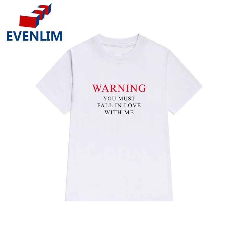 EVENLIM Новый 2018 корейский Ulzzang черный 100% хлопковые футболки с короткими рукавами