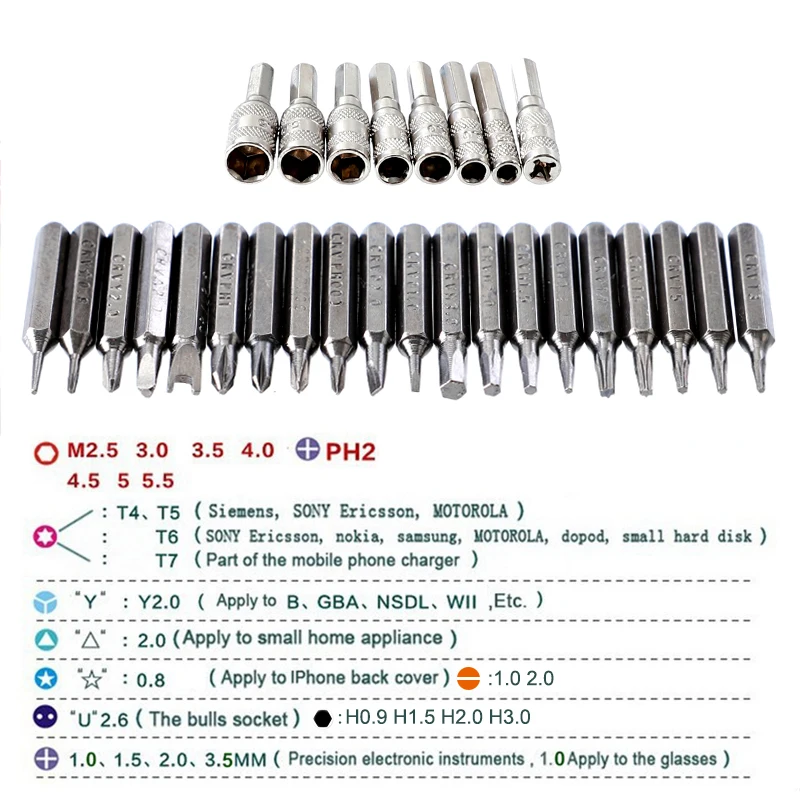 47 в 1 Набор прецизионных отверток|electronic repair tool kit|tool kitelectronic |