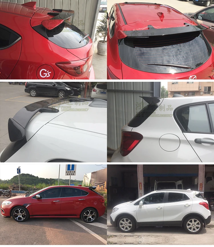 

Fit for mazda 3 AE Axela carbon fiber rear spoiler rear wing