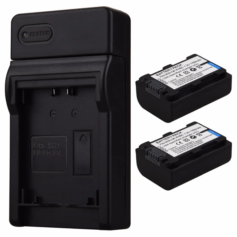 2 шт. Сменный аккумулятор для цифровой камеры Sony 1150 мАч np fh50 np fh50 chargerdigital camera battery