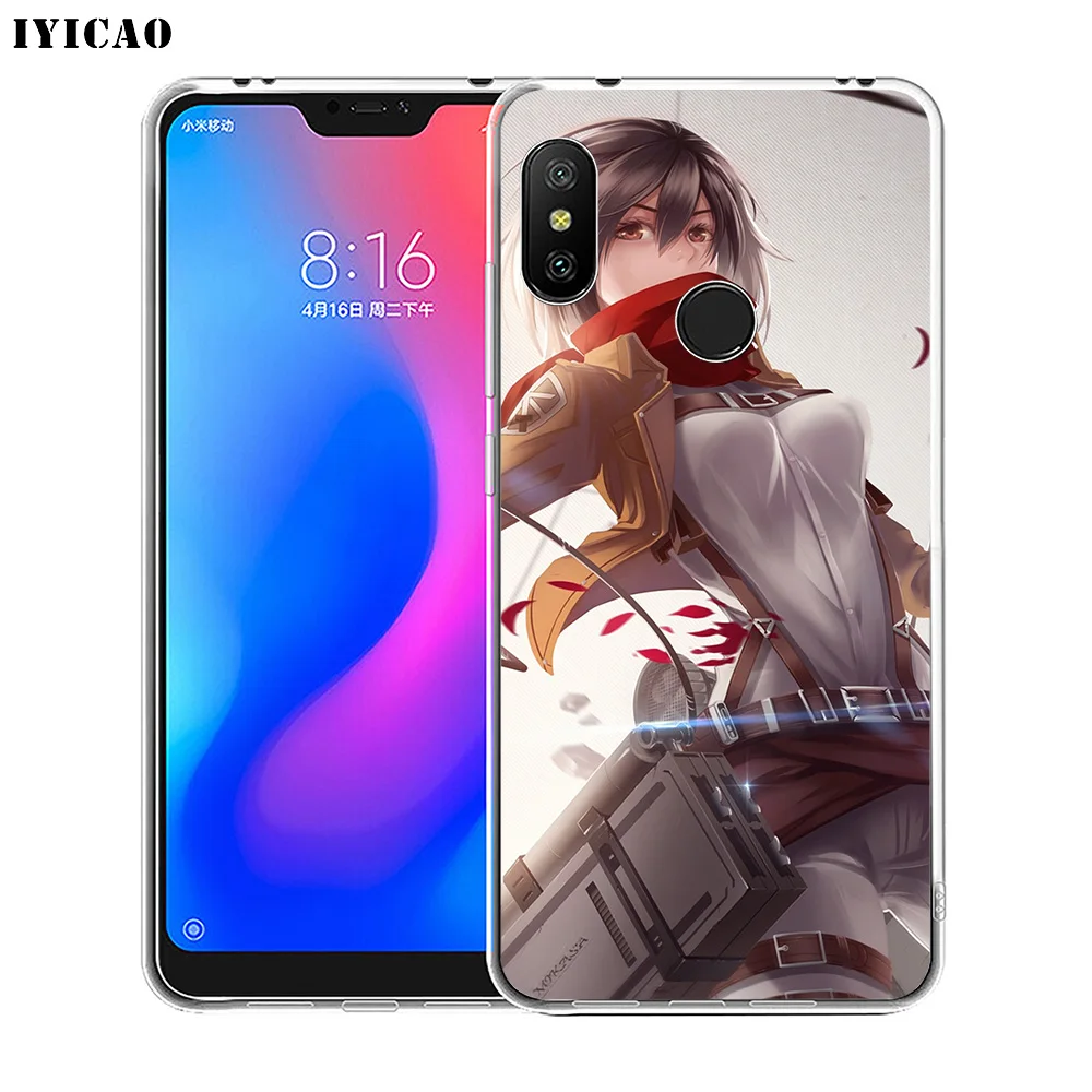 IYICAO Attack On Titan Mikasa Ackerman Мягкий силиконовый чехол для телефона Xiaomi Redmi 4A 5A 6A Note 7 6 5 Pro