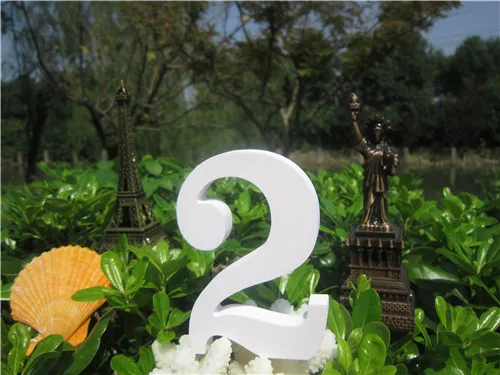 

15cm Wood carving White Digital letters Number Wedding Birthday Home wedding decorations Artificial Woodenwood white numbers