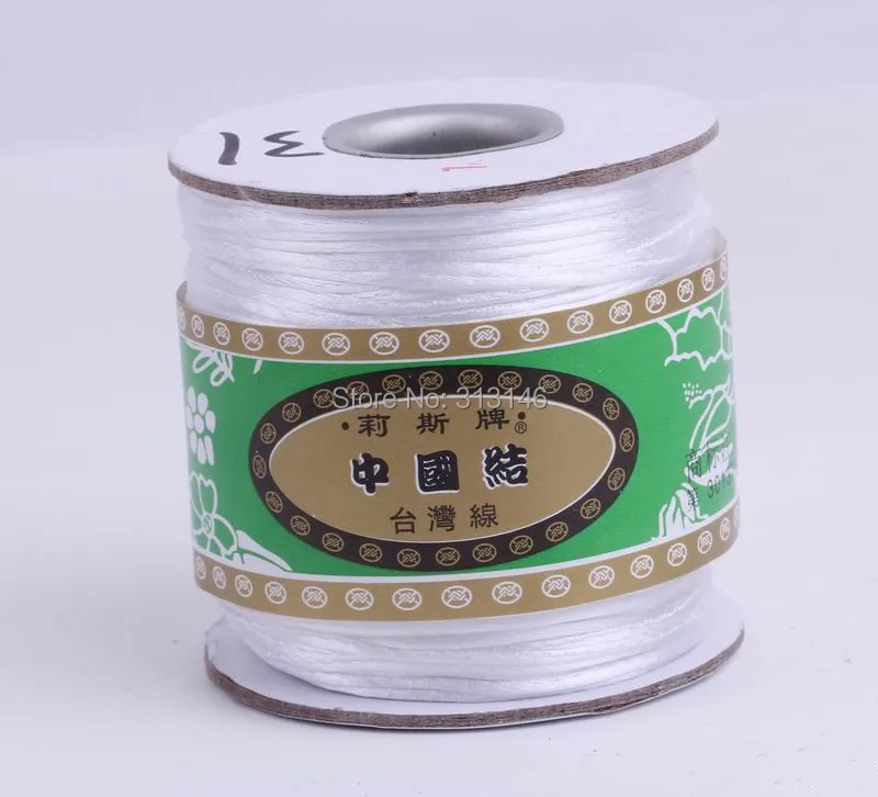 80 м/рулон плетеная Белая нейлоновая веревка для макраме 1 5 мм|string thread|cord macrameknotting