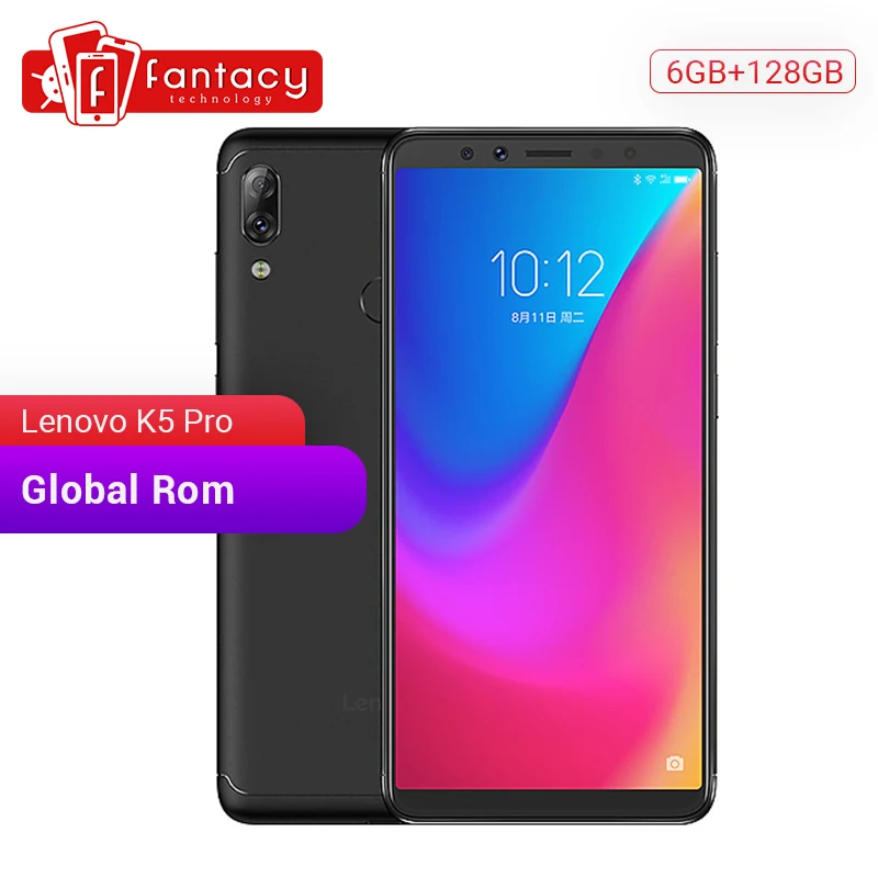 Lenovo K5 Pro с глобальной прошивкой 6 ГБ 128 восьмиядерный смартфон Snapdragon636