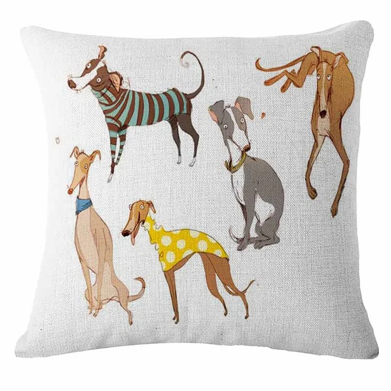 Скандинавский такса бык Терьер Собаки с принтом на тему собак диван подушка для